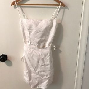 Linen Reformation dress